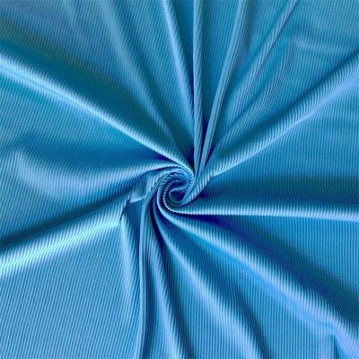 Colorfast Nylon Spandex Ribbed Swimwear Fabric
