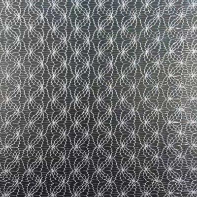 Lightweight Polyester Shiny Spider Web Mesh Fabric